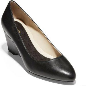 Cole Haan Black leather Wedge .  Size 6.5